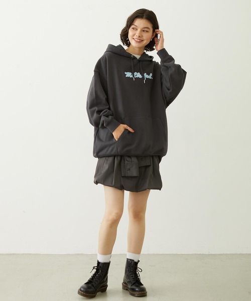 MILKFED.(ミルクフェド)の「ICING LOGO SWEAT HOODIE(パーカー・レディース・ピンク/チャコール/オフホワイト・M/L)」の18枚目の写真