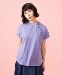 【美品】 jocomomola 半袖カットソー 40 ピンク 麻クロシェ 美品】 jocomomola 半袖カットソー 40 ピンク 麻クロシェ 【公式通販】