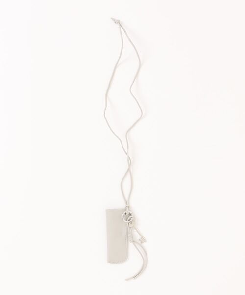 LAULEN（ローレン）の「lip case necklace set cotton sleeveless dress /リップケースネックレスセットコットンノースリーブワンピース（ワンピース・レディース・ホワイト/ブラック・FREE）」の3枚目の写真
