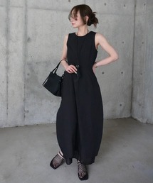 cotton flare sleeveless dress /コットンフレアノースリーブワンピース