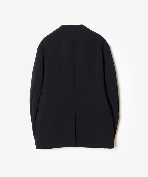 ATTACHMENT(アタッチメント)の「PE ストレッチダブルクロス カラーレスジャケット / PE STRETCH DOUBLE CLOTH COLLARLESS JACKET(テーラードジャケット・メンズ・ブラウン/グレー/ブラック・2/4/3/1)」の4枚目の写真