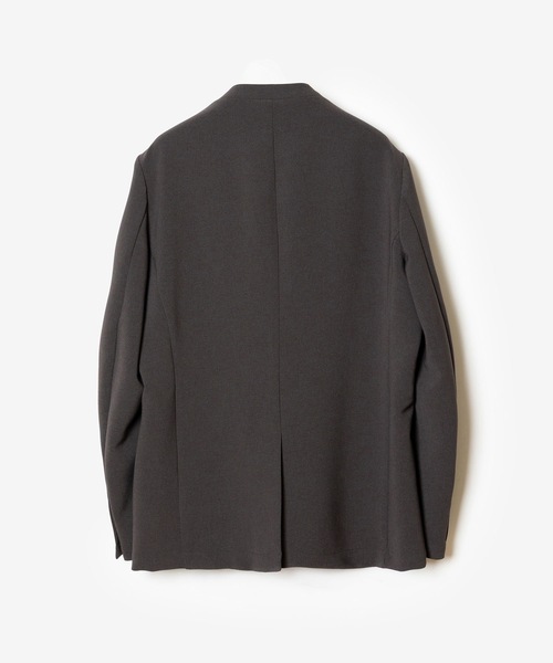 ATTACHMENT(アタッチメント)の「PE ストレッチダブルクロス カラーレスジャケット / PE STRETCH DOUBLE CLOTH COLLARLESS JACKET(テーラードジャケット・メンズ・ブラウン/グレー/ブラック・2/4/3/1)」の5枚目の写真