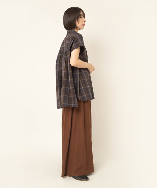 RNA-N(アールエヌエーエヌ)の「R4487 リネンレーヨンスカートパンツ(その他パンツ・レディース・ブラウン/グレー/ブラック・MEDIUM/SMALL)」の4枚目の写真
