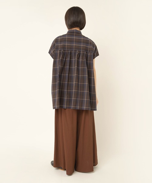 RNA-N(アールエヌエーエヌ)の「R4487 リネンレーヨンスカートパンツ(その他パンツ・レディース・ブラウン/グレー/ブラック・MEDIUM/SMALL)」の5枚目の写真