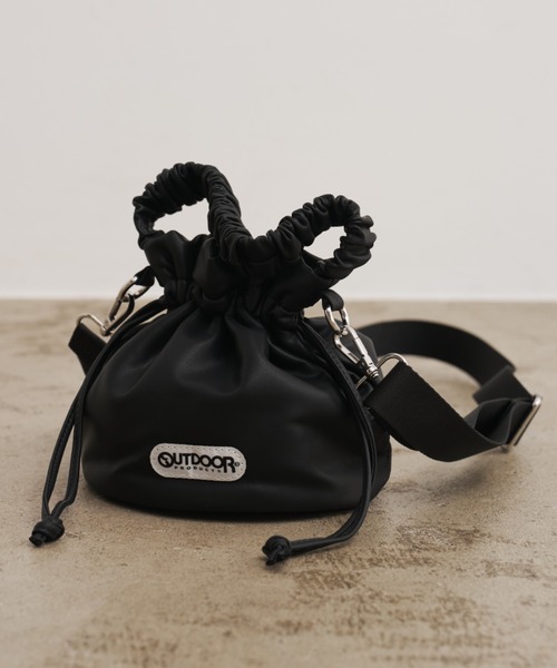 AIC.(エーアイシー)の「OUTDOOR Gathers Handle Mini Bag(ショルダーバッグ・レディース・ダークブラウン/ブラック/サックスブルー・FREE)」の16枚目の写真