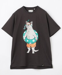 go slow caravan/ゴースローキャラバン UVケア 吸水速乾 海猫TEE クルーネックTシャツ【限定展開】