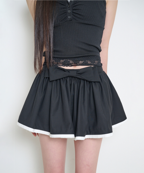 ILLIGO(イリゴ)の「ボウパンプキンスカートパンツブラック(スカート・レディース・その他・SMALL/MEDIUM)」の3枚目の写真