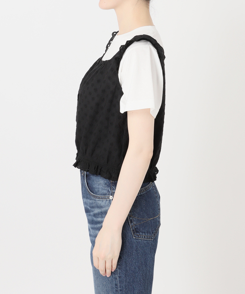 Spick & Span(スピックアンドスパン)の「Higuchi*S フラワー刺繍タンクブラウス(シャツ/ブラウス・レディース・ブラック/ホワイト・FREE)」の22枚目の写真