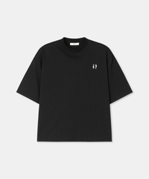 Symbol embroidery t-shirt / BLACK