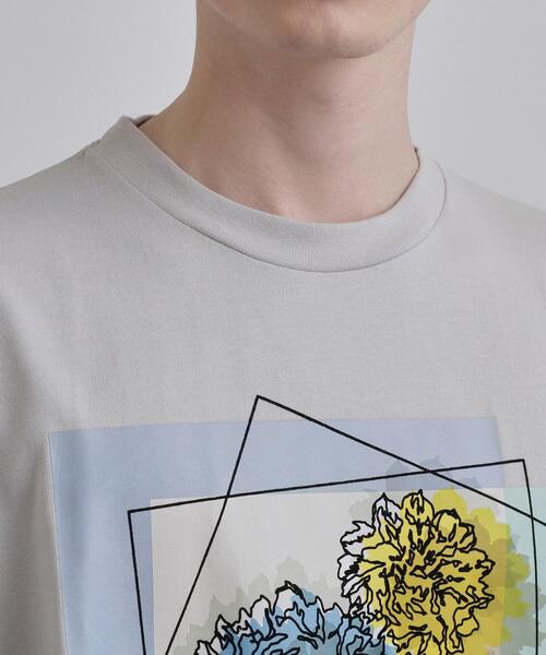 tk.TAKEO KIKUCHI（ティーケータケオキクチ）の「フラワープリントTシャツ（Tシャツ/カットソー・メンズ・ホワイト/ライトグレー/ブラック・04/03/02）」の22枚目の写真