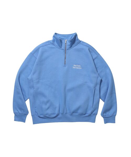 BEN DAVIS(ベンデイビス)の「【BEN DAVIS(ベンデイビス)】BD SWEAT HALF ZIP / スウェット ハーフジップ ワンポイント刺繍 裏起毛 サイドポケット ユニセックス(Tシャツ/カットソー・メンズ・ブラック/スカイブルー/グレー/ブラウン・MEDIUM/X-LARGE/LARGE)」の4枚目の写真