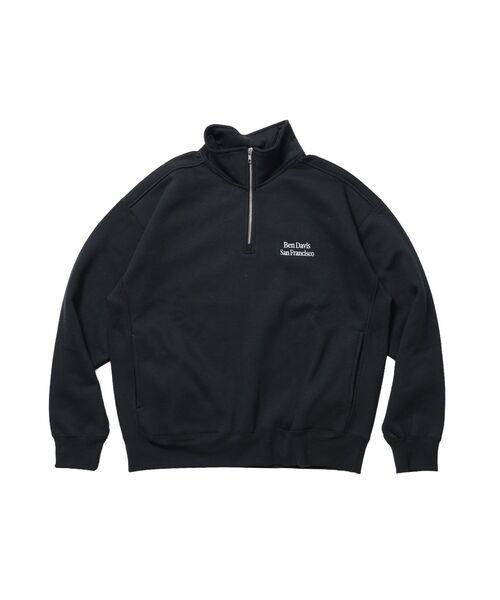 BEN DAVIS(ベンデイビス)の「【BEN DAVIS(ベンデイビス)】BD SWEAT HALF ZIP / スウェット ハーフジップ ワンポイント刺繍 裏起毛 サイドポケット ユニセックス(Tシャツ/カットソー・メンズ・ブラック/スカイブルー/グレー/ブラウン・MEDIUM/X-LARGE/LARGE)」の9枚目の写真