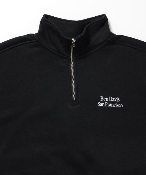 BEN DAVIS(ベンデイビス)の「【BEN DAVIS(ベンデイビス)】BD SWEAT HALF ZIP / スウェット ハーフジップ ワンポイント刺繍 裏起毛 サイドポケット ユニセックス(Tシャツ/カットソー・メンズ・ブラック/スカイブルー/グレー/ブラウン・MEDIUM/X-LARGE/LARGE)」の11枚目の写真