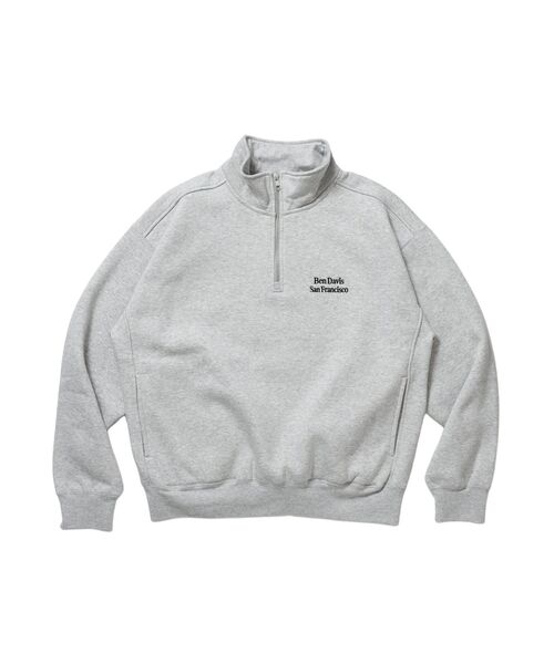BEN DAVIS(ベンデイビス)の「【BEN DAVIS(ベンデイビス)】BD SWEAT HALF ZIP / スウェット ハーフジップ ワンポイント刺繍 裏起毛 サイドポケット ユニセックス(Tシャツ/カットソー・メンズ・ブラック/スカイブルー/グレー/ブラウン・MEDIUM/X-LARGE/LARGE)」の14枚目の写真
