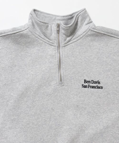 BEN DAVIS(ベンデイビス)の「【BEN DAVIS(ベンデイビス)】BD SWEAT HALF ZIP / スウェット ハーフジップ ワンポイント刺繍 裏起毛 サイドポケット ユニセックス(Tシャツ/カットソー・メンズ・ブラック/スカイブルー/グレー/ブラウン・MEDIUM/X-LARGE/LARGE)」の16枚目の写真