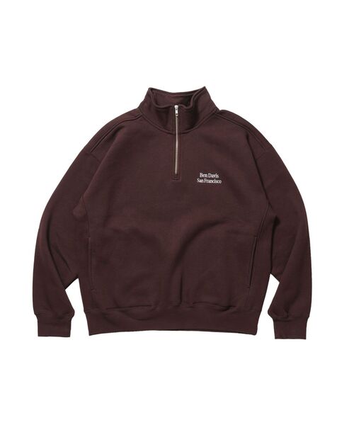 BEN DAVIS(ベンデイビス)の「【BEN DAVIS(ベンデイビス)】BD SWEAT HALF ZIP / スウェット ハーフジップ ワンポイント刺繍 裏起毛 サイドポケット ユニセックス(Tシャツ/カットソー・メンズ・ブラック/スカイブルー/グレー/ブラウン・MEDIUM/X-LARGE/LARGE)」の19枚目の写真
