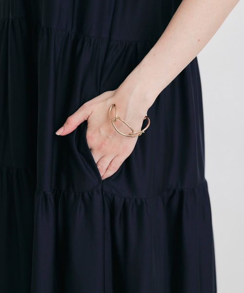 PICCIN(ピッチン)の「ティアードカットソーワンピース(ワンピース・レディース・ネイビー/ブラック・M)」の11枚目の写真