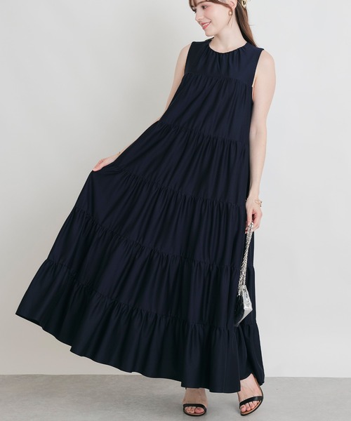 PICCIN(ピッチン)の「ティアードカットソーワンピース(ワンピース・レディース・ネイビー/ブラック・M)」の16枚目の写真
