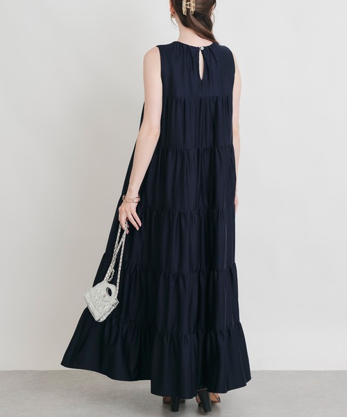 PICCIN(ピッチン)の「ティアードカットソーワンピース(ワンピース・レディース・ネイビー/ブラック・M)」の7枚目の写真