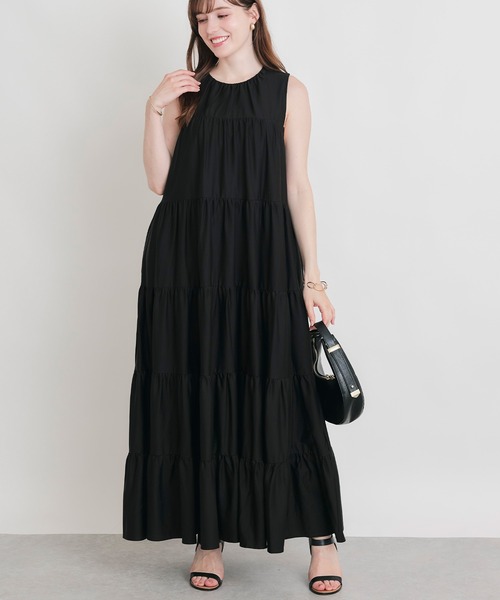 PICCIN(ピッチン)の「ティアードカットソーワンピース(ワンピース・レディース・ネイビー/ブラック・M)」の18枚目の写真