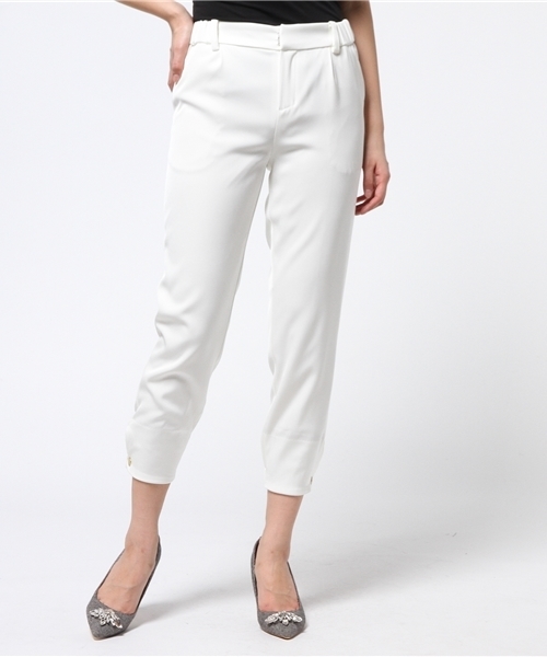 LOUNGEDRESS（ラウンジドレス）の「裾釦Wクロスパンツ（その他パンツ・レディース・ホワイト/ネイビー・0/1）」の12枚目の写真