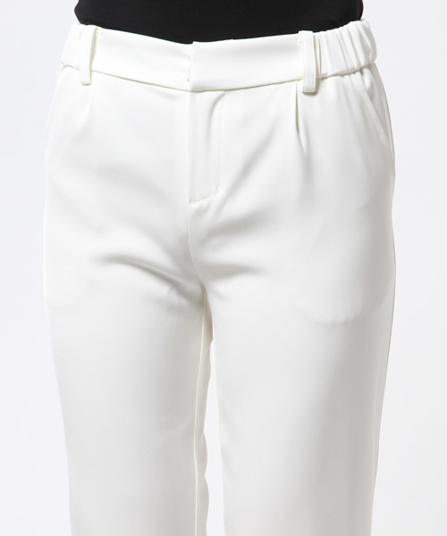 LOUNGEDRESS（ラウンジドレス）の「裾釦Wクロスパンツ（その他パンツ・レディース・ホワイト/ネイビー・0/1）」の6枚目の写真