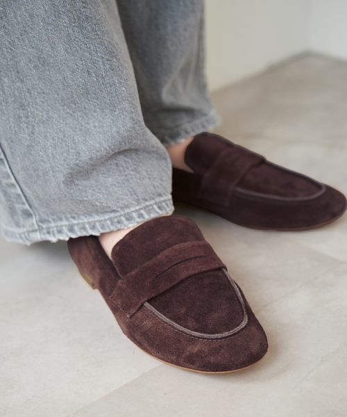 Spick & Span（スピックアンドスパン）の「《新色有り / 追加》Spick & Span スウェードローファー（ローファー・レディース・ベージュ/チョコ・36/37/38）」の4枚目の写真