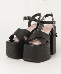 Sheer dot mini ribbon sports sandal(eme10580)（サンダル）｜M me