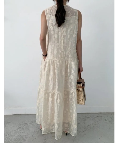 BIRTHDAY BASH（バースデイバッシュ）の「LADY TIERED DRESS（レディティアードドレス）（ワンピース・レディース・ブラック/アイボリー・MEDIUM/SMALL）」の5枚目の写真