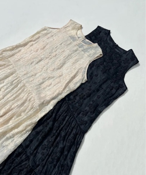 BIRTHDAY BASH（バースデイバッシュ）の「LADY TIERED DRESS（レディティアードドレス）（ワンピース・レディース・ブラック/アイボリー・MEDIUM/SMALL）」の9枚目の写真