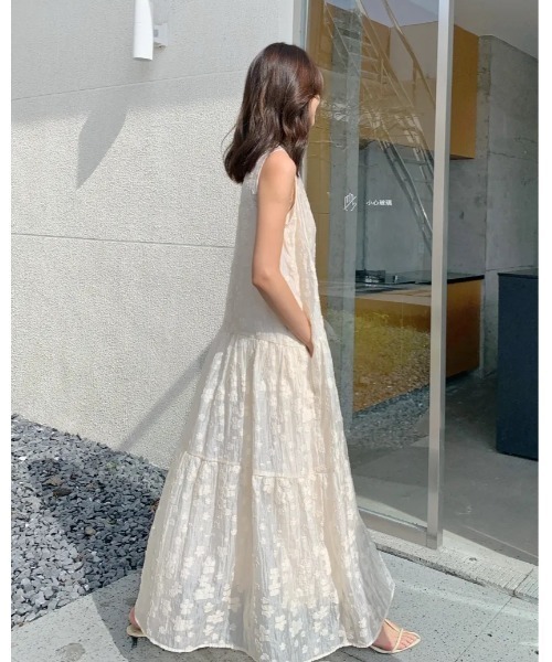 BIRTHDAY BASH（バースデイバッシュ）の「LADY TIERED DRESS（レディティアードドレス）（ワンピース・レディース・ブラック/アイボリー・MEDIUM/SMALL）」の12枚目の写真