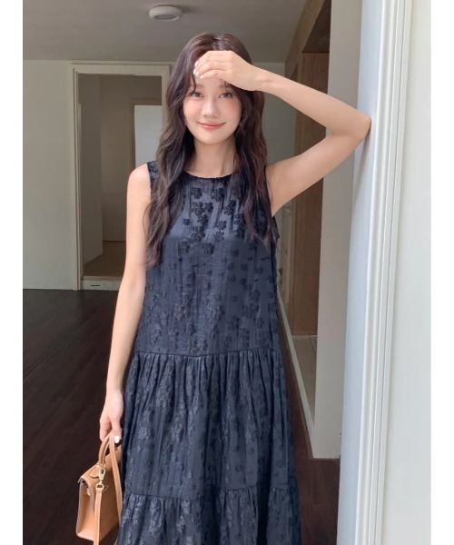 BIRTHDAY BASH（バースデイバッシュ）の「LADY TIERED DRESS（レディティアードドレス）（ワンピース・レディース・ブラック/アイボリー・MEDIUM/SMALL）」の20枚目の写真