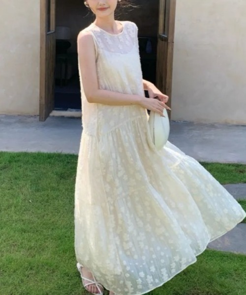 BIRTHDAY BASH（バースデイバッシュ）の「LADY TIERED DRESS（レディティアードドレス）（ワンピース・レディース・ブラック/アイボリー・MEDIUM/SMALL）」の15枚目の写真