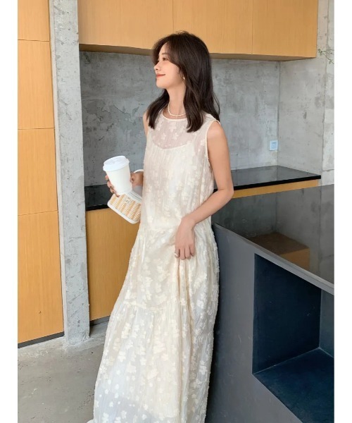 BIRTHDAY BASH（バースデイバッシュ）の「LADY TIERED DRESS（レディティアードドレス）（ワンピース・レディース・ブラック/アイボリー・MEDIUM/SMALL）」の13枚目の写真