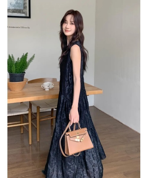 BIRTHDAY BASH（バースデイバッシュ）の「LADY TIERED DRESS（レディティアードドレス）（ワンピース・レディース・ブラック/アイボリー・MEDIUM/SMALL）」の18枚目の写真
