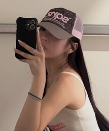 SEQUENZ（シークエンズ）の「※WEB限定 / 刺繍 / メッシュキャップ / sqnz mesh logo cap（キャップ）」