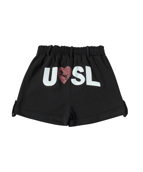 UNTITLED SEOUL（アンタイトル ソウル）の「アンタイトル ロールアップ スウェットショーツ ブラック（その他パンツ・レディース・その他・SMALL/MEDIUM）」の2枚目の写真