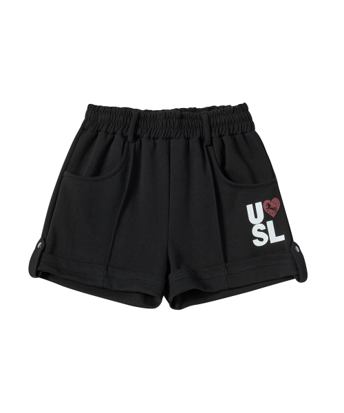 UNTITLED SEOUL（アンタイトル ソウル）の「アンタイトル ロールアップ スウェットショーツ ブラック（その他パンツ・レディース・その他・SMALL/MEDIUM）」の3枚目の写真