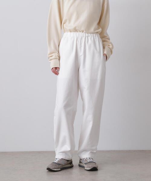 Y（ワイ）の「Ｙ / ORGANIC COTTON SOFT MOLESKIN TAPERED EASY TROUSERS（その他パンツ・メンズ・ホワイト/ネイビー・LARGE/MEDIUM）」の7枚目の写真