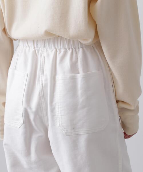 Y（ワイ）の「Ｙ / ORGANIC COTTON SOFT MOLESKIN TAPERED EASY TROUSERS（その他パンツ・メンズ・ホワイト/ネイビー・LARGE/MEDIUM）」の12枚目の写真