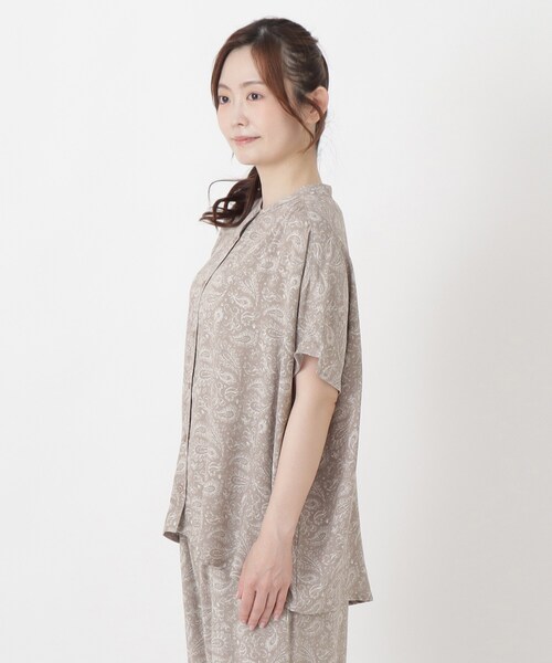 one'sterrace(ワンズテラス)の「【ひんやり】接触冷感 ギャザーブラウス(シャツ/ブラウス・レディース・その他/ブラウン系8/ブラック系8・02)」の7枚目の写真