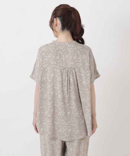 one'sterrace(ワンズテラス)の「【ひんやり】接触冷感 ギャザーブラウス(シャツ/ブラウス・レディース・その他/ブラウン系8/ブラック系8・02)」の8枚目の写真
