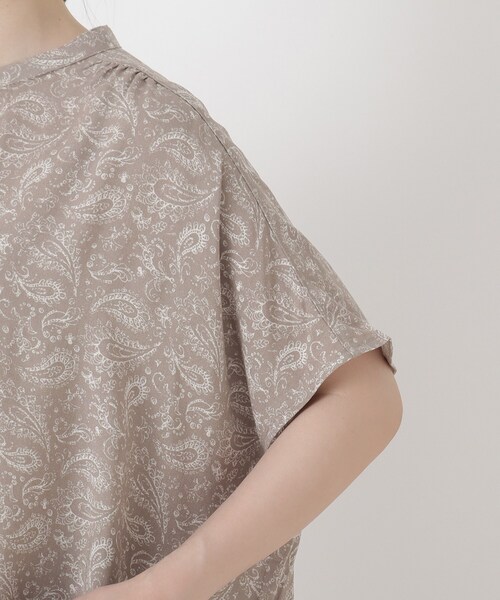 one'sterrace(ワンズテラス)の「【ひんやり】接触冷感 ギャザーブラウス(シャツ/ブラウス・レディース・その他/ブラウン系8/ブラック系8・02)」の10枚目の写真