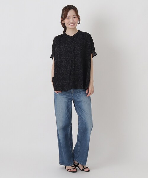 one'sterrace(ワンズテラス)の「【ひんやり】接触冷感 ギャザーブラウス(シャツ/ブラウス・レディース・その他/ブラウン系8/ブラック系8・02)」の14枚目の写真