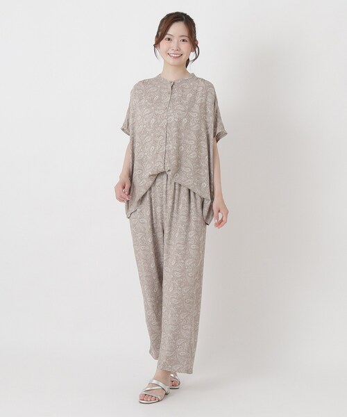 one'sterrace(ワンズテラス)の「【ひんやり】接触冷感 ギャザーブラウス(シャツ/ブラウス・レディース・その他/ブラウン系8/ブラック系8・02)」の5枚目の写真
