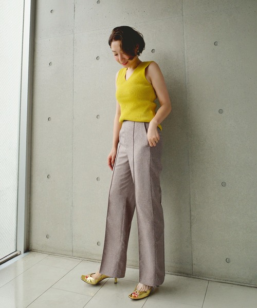 PERIPH(ペリフ)の「リネンライクパンツ(その他パンツ・レディース・ブラウン/ベージュ・S/M)」の15枚目の写真