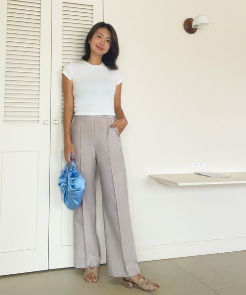PERIPH(ペリフ)の「リネンライクパンツ(その他パンツ・レディース・ブラウン/ベージュ・S/M)」の18枚目の写真