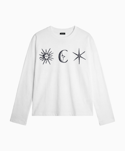 SAINTPAIN(セイントペイン)の「SPフォーチュンヘビーウェイトクロップロングスリーブホワイト(Tシャツ/カットソー・レディース・その他・MEDIUM/LARGE)」の1枚目の写真