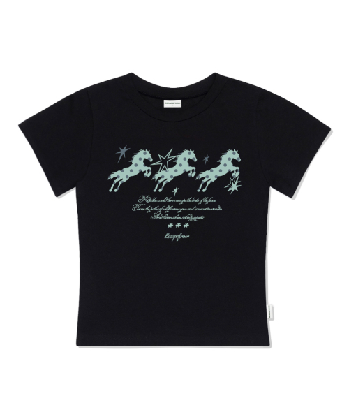ESCAPEFROM（エスケープフロム）の「トリオドットホースプリントスリムフィット半袖Tシャツアイボリー（Tシャツ/カットソー・レディース・その他・LARGE/MEDIUM）」の3枚目の写真