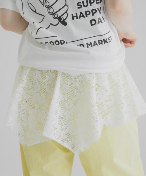 THE GOODLAND MARKET(ザグッドランドマーケット)の「cwtch ORGANICCOTTON LACE APRON(スカート・レディース・ブラック/ホワイト・FREE)」の5枚目の写真